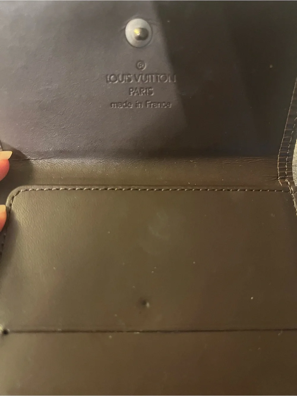Louis Vuitton Brown Textured Epi Leather Card & Key Holder